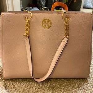 TORY BURCH SOFT PINK TOTE BAG